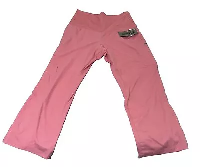 Womens Greys Anatomy Scrub Maternity Pants XL Cargo Pocket Pink Bottoms • $11.99