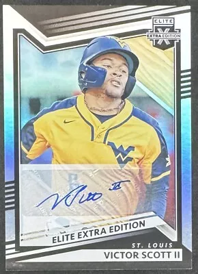 2022 Victor Scott II Panini Elite Extra Edition Auto Cardinals • $10.50