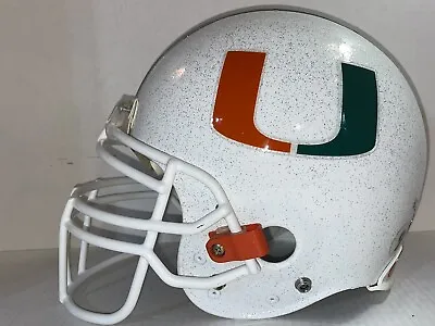 MIAMI HURRICANES 2 Live U Riddell VSR Full Size Large Trophy Football Helmet • $245