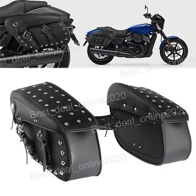 $125.39 • Buy Motorcycle Side Saddle Bags For Yamaha V-Star 650 950 1100 1300 Classic Stryker