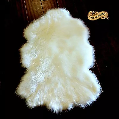 $119.95 • Buy FUR ACCENTS Shaggy Faux Fur Mountain Sheepskin Bear Skin Rug / White Luxury Fur