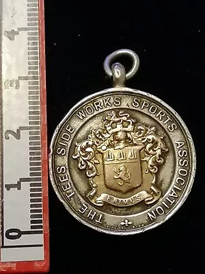  Teesside Works Sports Association 1925  Silver Medal Junior League Scrap Silver • £9.99