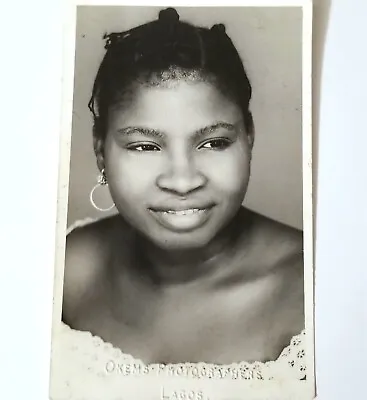 Okems Nigerian Vintage Photo Female Portrait Photography Black African American • $79