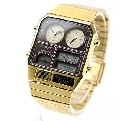 CITIZEN ANA-DIGI TEMP Reprint Model Watch Gold JG2103-72X Japan • $453.52