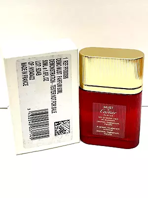 Vintage Must De Cartier By Cartier Women Pure Parfum Spray 1.6oz / 50ml NIOB • $349.99