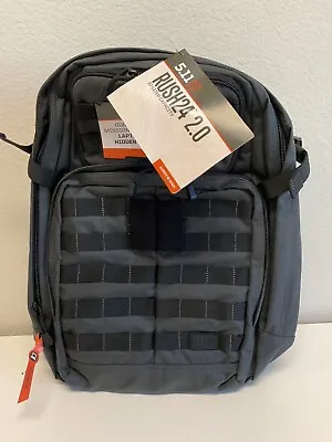 5.11 Rush 24 2.0 37L Tactical Backpack 56563 - Double Tap Gray NWT • $105