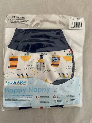 Splash About New Happy Nappy - Reusable Baby Swim Nappy Tug Boats 1-2 Years • £9.36