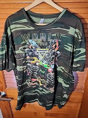 Monster Jam World Tour 2020 T Shirt Size XXL • $12