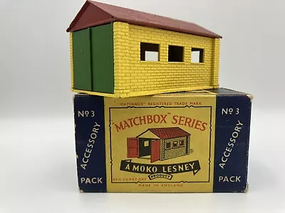 MATCHBOX MOKO LESNEY ACCESSORY PACK No3 GARAGE WITH ORIGINAL BOX • $80.82