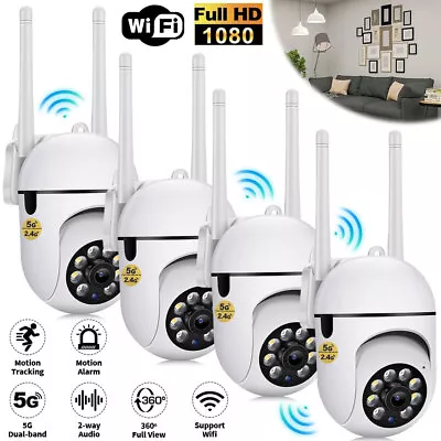 4x Wireless 5G WiFi Security Camera System Smart Outdoor Night Vision Cam 1080P • $49.12