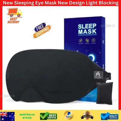 $12.84 • Buy New Sleeping Eye Mask New Design Light Blocking Sleep-Mask-Soft-Comfortable-Blac