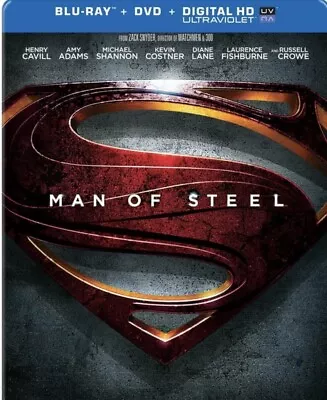 Man Of Steel Blu-Ray +Dvd+ Digital HD UV- Steelbook | Walmart Exclusive • $27.99