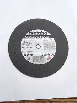 Metabo Metal Slicer 6  X .040  X 3/8  Pack Of 50 • $100