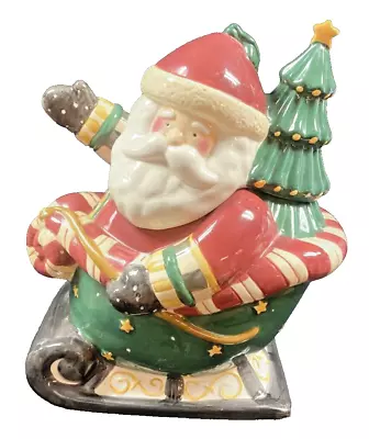 Santa's Spirit Christmas Cookie Jar • $14.99