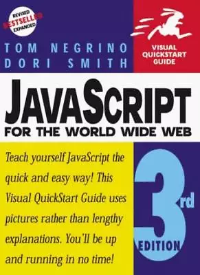 JavaScript For The World Wide Web (Visual QuickStart Guides) By .9780201354638 • £2.51