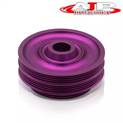 Purple Aluminum Crankshaft Underdrive Pulley For Acura Honda B16 B18 VTEC • $44.99