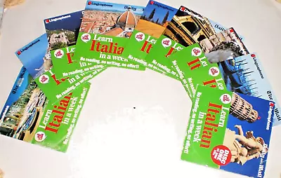 LEARN ITALIAN IN A WEEK  Linguaphone Complete Set CDs 1-9 - AllTalk • £9.95