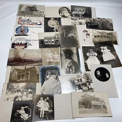 Antique Postcards RPPC Lot And Album Marshalltown Iowa Interest • $124