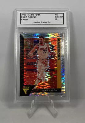 Luka Doncic Prizm Graded 10 Gem Mint 2020 Panini Flux #37 Prizm NBA Mavericks • $19.77