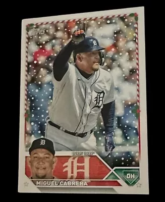 2023 Topps Holiday - #H78 Miguel Cabrera || Detroit Tigers ⚾️ • $0.99