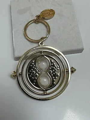 Time Turner (Harry Potter) Spinning Hourglass Gold Tone Large Metal Keychain • $19.95