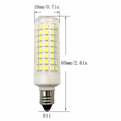 $10.44 • Buy 2pcs E11 Base Led Light Bulb 102-2835 120V Ceramics Light 7W Ceiling Fan Lamp #H