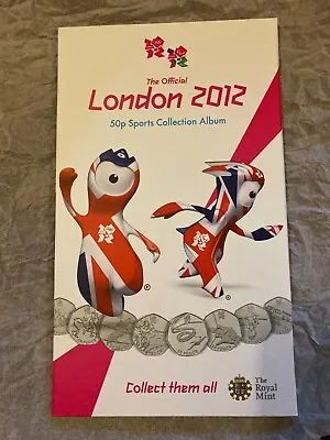 2012 Olympic Album 50p Set With Completer Medallion • £150