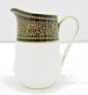 Vintage Mikasa Mount Holyoke Bone China Creamer Gold & Black  TF • $30.82