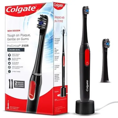 Colgate Proclinical 250R Charcoal Rechargeable Sonic Toothbrush | Soft & Spiral • £97.33