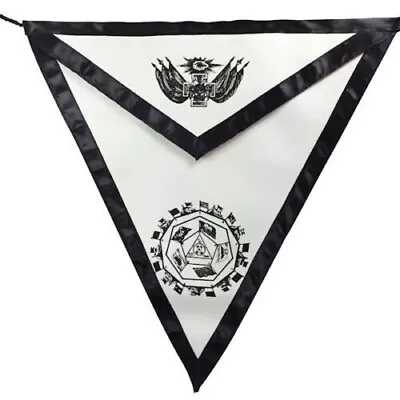 Masonic Regalia Scottish Rite Apron 32 Degree  Black Lining  Masonic Flag • $74.99