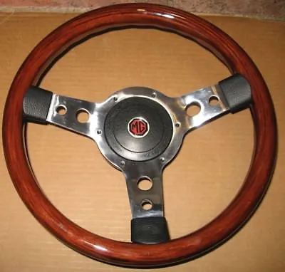 New 13  Wood Steering Wheel And Adaptor For MG Midget 1978-1979 Made In The UK • $229.94