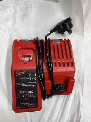 Milwaukee M12-18C 240v UK 18v & 12v Li-ion Rapid Charger M12-18C Genuine • £21