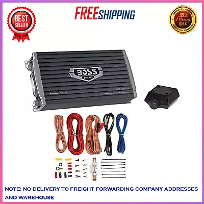 Boss Audio Armor AR16002 1600 Watt 2-Channel Car Audio Amplifier&Remote&Amp Kit • $99.80