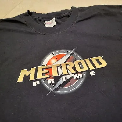 VTG Metroid Prime 2002 Original Promo Nintendo Gamecube T Shirt Mens L Large • $68.72