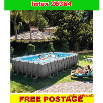 Intex 26364 Ultra Xtr Frame Above Ground Pool Rectangular 732x366x132 • £1755.99