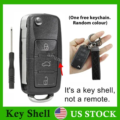 For 2002 2003 2004 2005 Volkswagen VW Golf Key Fob Case SHELL + Free Keychain • $8.89