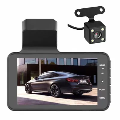 $39.99 • Buy 4  Dual Lens Car DVR 1080P HD Front Camera Dash Cam Video Recorder G-sensor