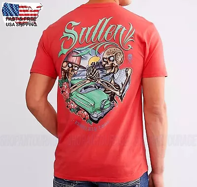 Sullen Art Collective Red Premium Fit Graphic Tattoo Short Sleeve Men`s T-shirt • $27.62