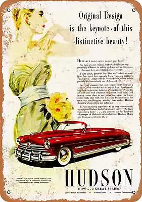 Metal Sign - 1950 Hudson Commodore Convertible -- Vintage Look • $25.46