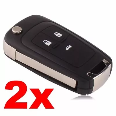 2 X 3 Button Remote Flip Key Shell Case Enclosure For Holden Barina Cruze Trax • $17.99