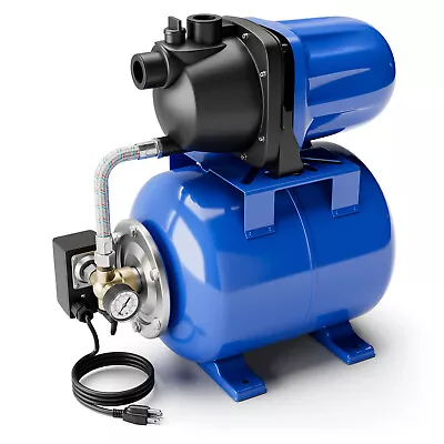 1.6 HP Shallow Well Pump With Pressure Tank 1000 GPH 164 FT Irrigation Jet Pump • $139.99