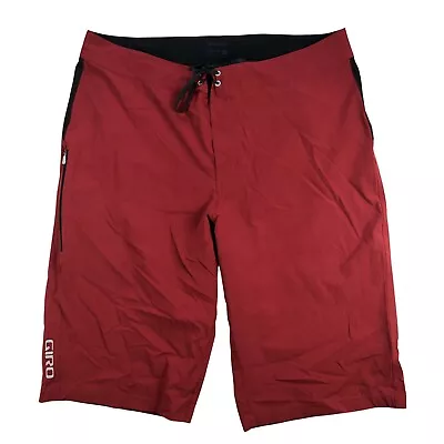 Giro Roust Mens 38 Red Stretch Mountain Bike MTB Board Shorts • $24.95