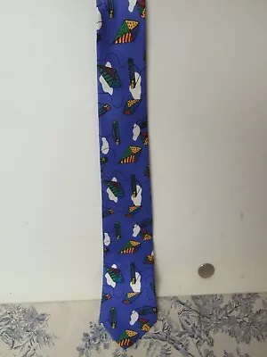 Vtg. Talbots Kids Brand Kite / Box Kite Themed Silk Neck Tie  • $29.99