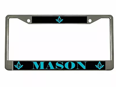 Masonic Mason Logo Metal Car License Plate Frame Auto Tag Holder • $14.99