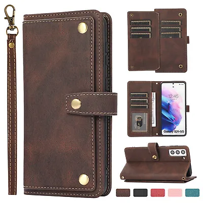 $15.55 • Buy Leather Flip Wallet Case For Samsung S21 Ultra Plus S20 FE 5G Note20 10 S10 S9S8