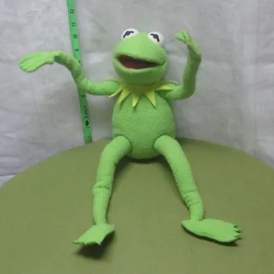 KERMIT THE FROG Plush Doll Applause Bendable Toy Muppet Show Vtg 1984 • $30