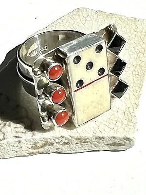 Echo Of The Dreamer – Mars And Valentine Vintage Domino Ring. • $315