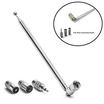 £5.99 • Buy Rod Antenna 3.5mm Adapter FM Radio Antenna Replacement Telescopic Screw F Plug