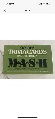 Vintage 1984 MASH Golden Trivia Cards Edition Game 216 Cards 3 Packs Sealed • $9.99