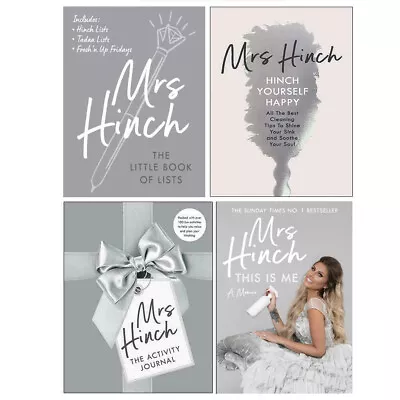 Mrs Hinch & Nicola Lewis Collection 4 Books Set Hinch Yourself Happy Activity Jo • £36.99